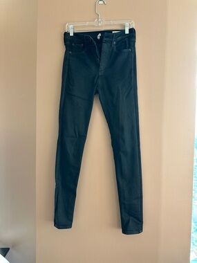 rag & bone Black High-Rise Skinny Jeans